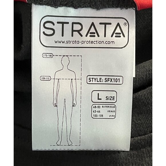 Strata Men's Large Arc Long Sleeve Crew Neck SFX101 Protection Shirt Charcoal Gr - Picture 9 of 12